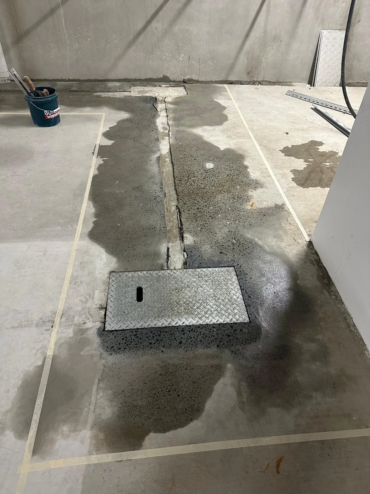 Floor repair before Brisbane