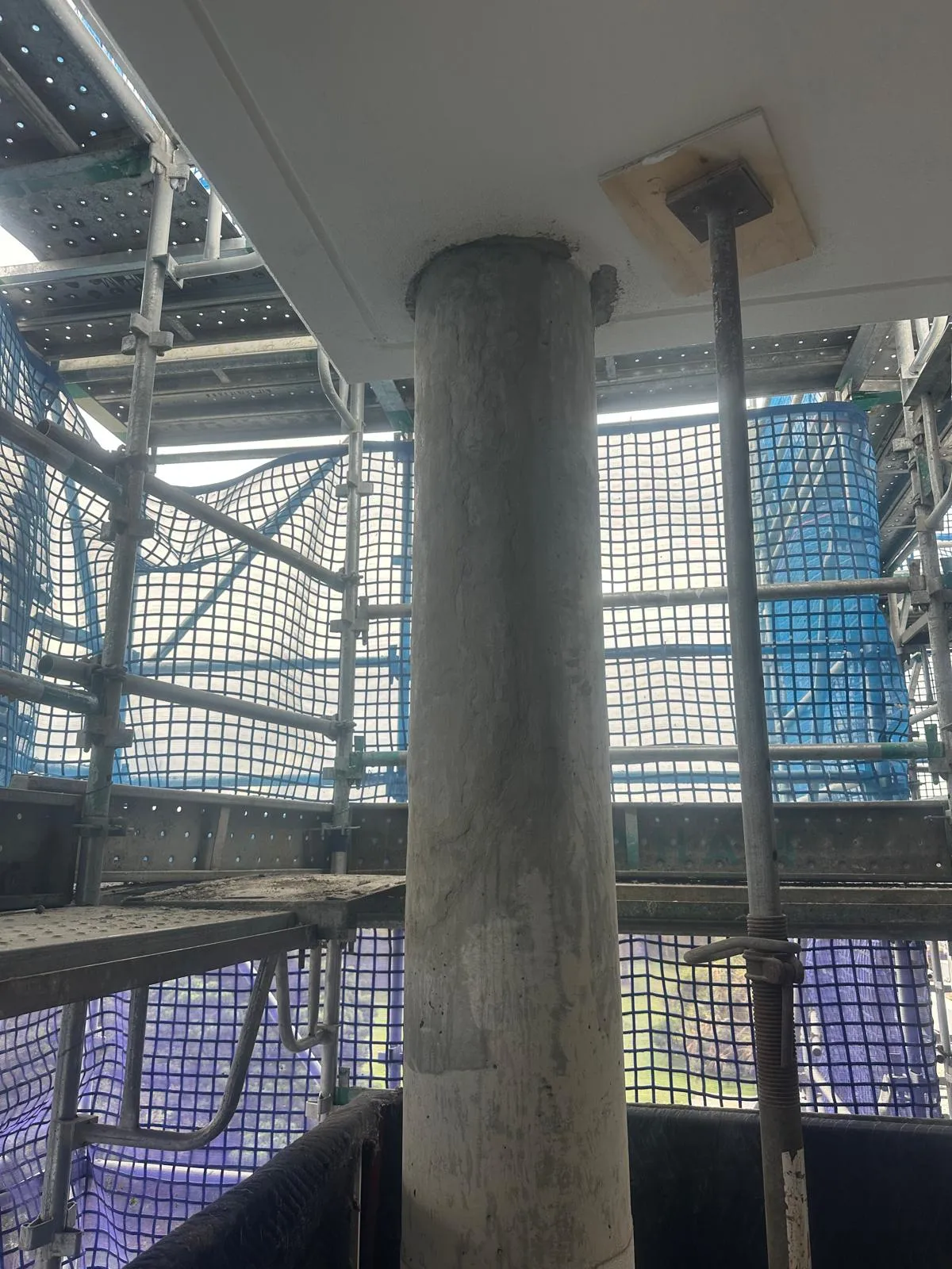 Column patch repair after Brisbane